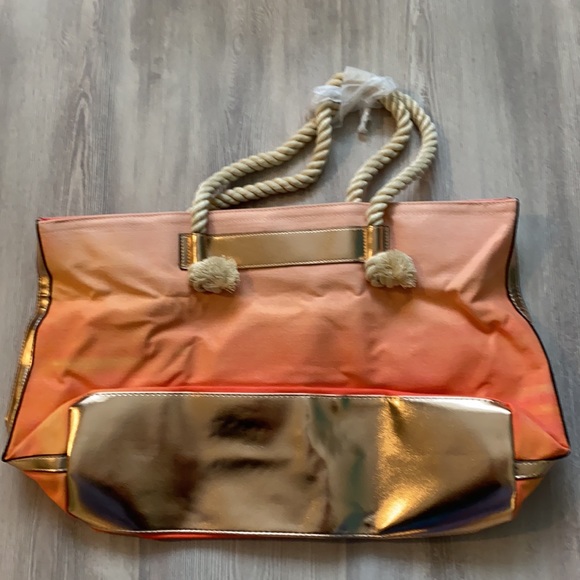 NWT Victoria’s Secret Sunset Canvas Tote - Picture 7 of 8